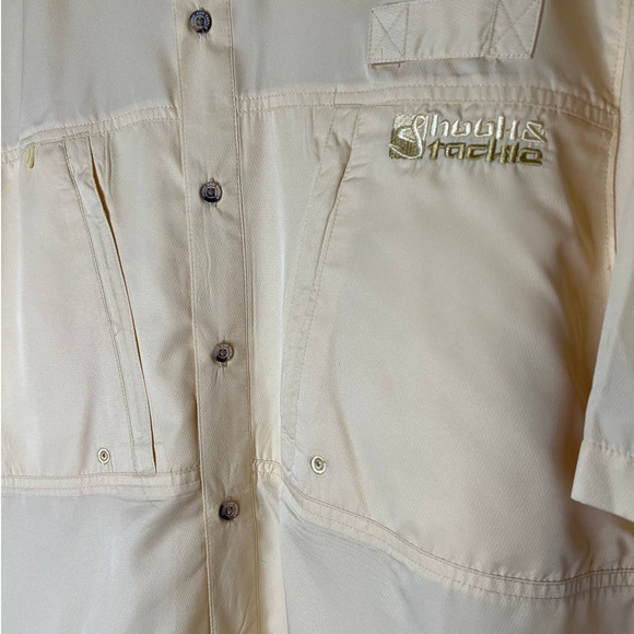Hook & Tackle Technical Fishing Gear Shirt in Bright Yellow Size Medium - Picture 2 of 5